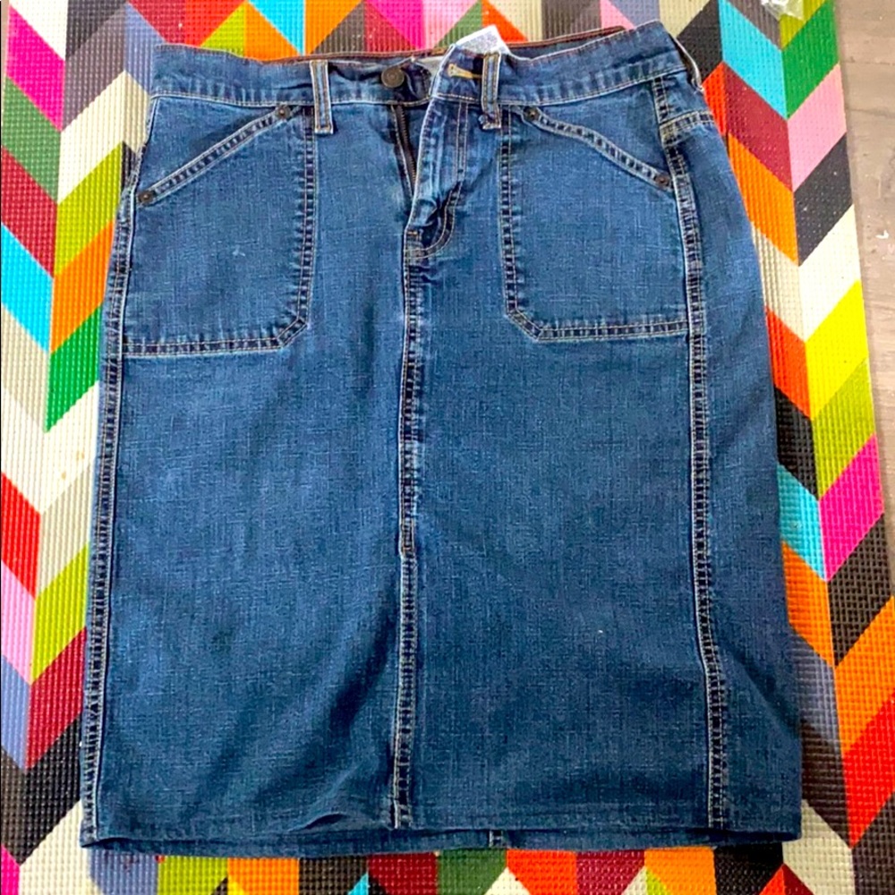 Levi Strauss Size 6 Jean Denim Skirt